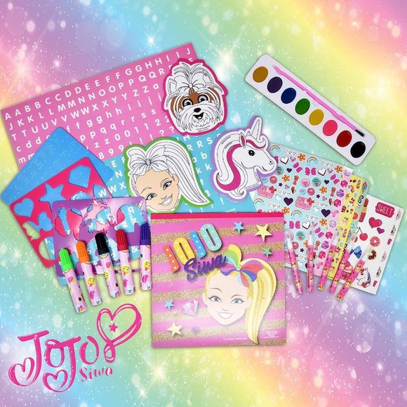 JoJo Siwa Coloring and Activity Art Tub, Includes Markers, Stickers, and more - Picture 6 of 10